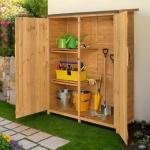 VINGLI Extra Large Wooden Outdoor Storage Shed