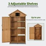 MCombo Large Outdoor Storage Shed with Adjustable Shelves