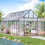 20x10x10 FT Outdoor Greenhouse with Vents and Door
