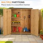 VINGLI Extra Large Wooden Outdoor Storage Shed