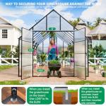 20x10x10 FT Outdoor Greenhouse with Vents and Door