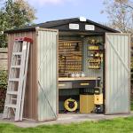Aoxun 6x4 FT Outdoor Garden Storage Shed