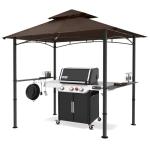 8x5 Water-Resistant BBQ Canopy with Steel Frame