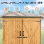 VINGLI Extra Large Wooden Outdoor Storage Shed