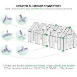 20x10x10 FT Outdoor Greenhouse with Vents and Door