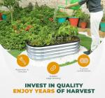 Galvanized Raised Garden Bed Kit for Vegetables