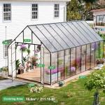 20x10x10 FT Outdoor Greenhouse with Vents and Door