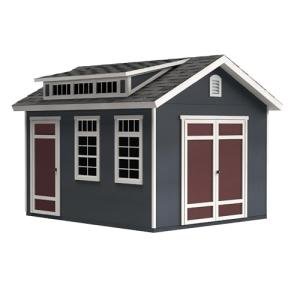 Stylish 12x10 Wooden Storage Shed with Dormer