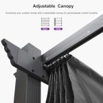 Purple Leaf 10' x 13' Outdoor Pergola with Canopy