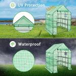 SUNGIFT Outdoor Walk-in Greenhouse with 10 Shelves