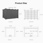 Purple Leaf 10' x 13' Outdoor Pergola with Canopy