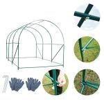 Grezone Walk-in Greenhouse with Screen Doors and Windows