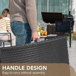 Devoko Outdoor Rattan Chaise Lounge Set - Beige