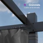 Purple Leaf 10' x 13' Outdoor Pergola with Canopy