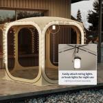 3x3m Pop-up Tent with Carry Bag, Beige