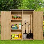 Gizoon Waterproof Outdoor Storage Cabinet with Shelves
