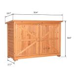 VINGLI Large Outdoor Wooden Garden Storage Shed