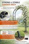 Heavy-Duty Metal Garden Arch for Climbing Plants