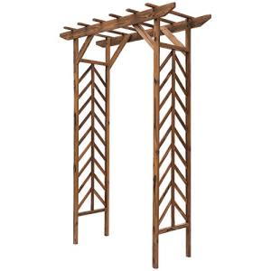 79in Wooden Garden Arbor Arch Trellis for Climbing Vines
