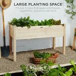 Elevated Wooden Raised Garden Bed Planter Box