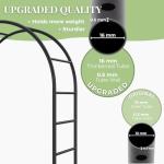 Heavy-Duty Metal Garden Arch for Climbing Plants