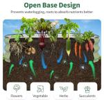 Kesfitt 4x2x1 FT Galvanized Steel Garden Bed