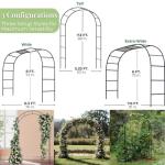 Heavy-Duty Metal Garden Arch for Climbing Plants