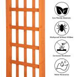 VINGLI 85in Wooden Arbor and Garden Trellis
