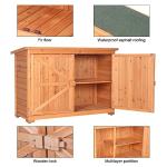 VINGLI Large Outdoor Wooden Garden Storage Shed