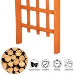 VINGLI 85in Wooden Arbor and Garden Trellis