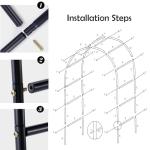 Heavy-Duty Metal Garden Arch for Climbing Plants