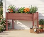 Wood Elevated Planter Box with Legs, 48x24x30