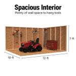 Stylish 12x10 Wooden Storage Shed with Dormer