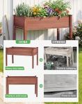 Wood Elevated Planter Box with Legs, 48x24x30
