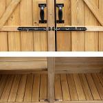 Outvita Waterproof Outdoor Storage Shed with Shelves