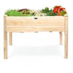 Elevated Wooden Raised Garden Bed Planter Box