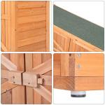 VINGLI Large Outdoor Wooden Garden Storage Shed