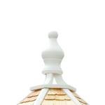 Large Hexagonal White Bird House for Gardens