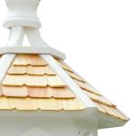 Large Hexagonal White Bird House for Gardens