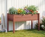 Wood Elevated Planter Box with Legs, 48x24x30