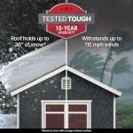 Stylish 12x10 Wooden Storage Shed with Dormer