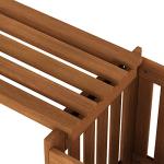 Tioman Hardwood Outdoor Flowerbox with Bench