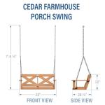 Cedar Porch Swing for Your Backyard Retreat