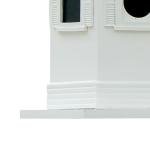 Large Hexagonal White Bird House for Gardens