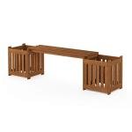 Tioman Hardwood Outdoor Flowerbox with Bench