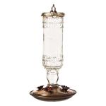 Antique Glass Hummingbird Feeder for Gardens
