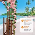 VINGLI 85in Wooden Arbor for Garden and Weddings