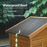 Outdoor Storage Cabinet with Lockable Door, 78 Inches