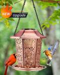 Solar Hanging Bird Feeders for Outdoor Gardens