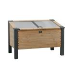 Cedar Mini Greenhouse with Temperature-Controlled Lid